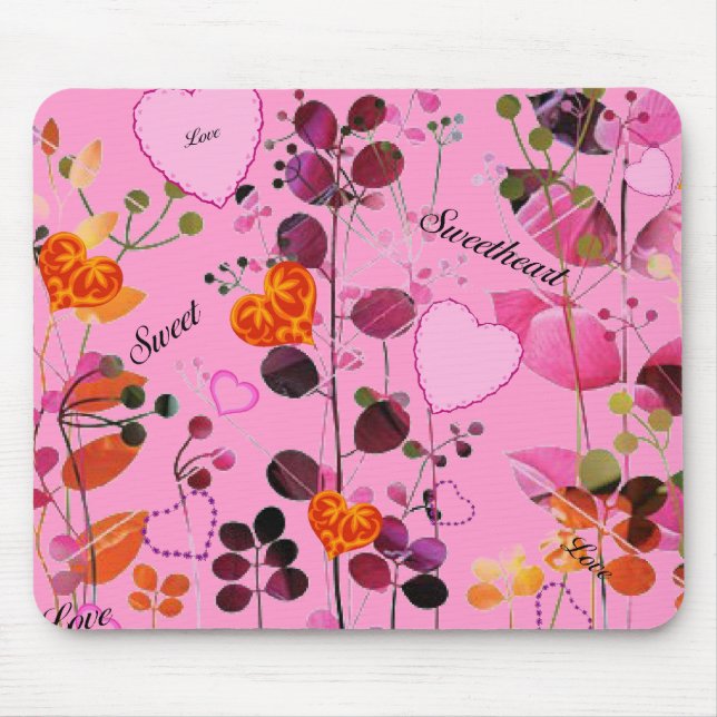 Sweet Heart Mini-Placemat/Mousepad Mouse Mat (Front)