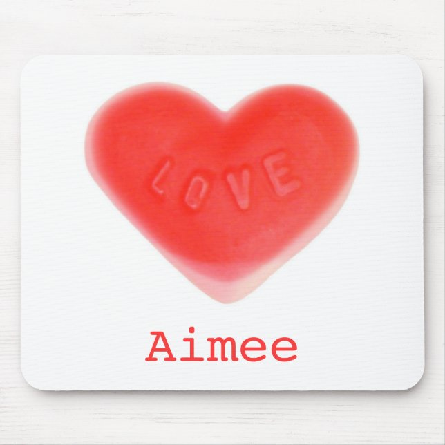 Sweet heart 'Name' mousepad (Front)