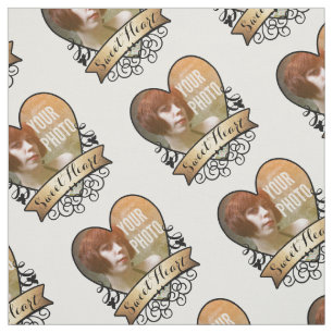 Sweet Heart Personalised Photo Fabric
