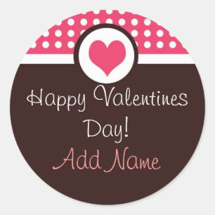 Sweet Heart Personalised Valentine's Day Sticker