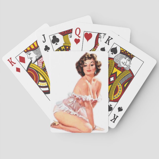 Sweet Heart Pin Up Playing Cards (Back)