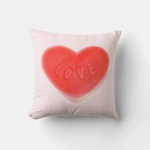 Sweet Heart Pink 'I Love You' pink throw pillow