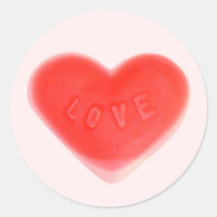 Sweet Heart Pink sticker round