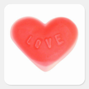 Sweet Heart sticker square