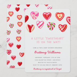 Sweet Hearts Baby Shower Invitation