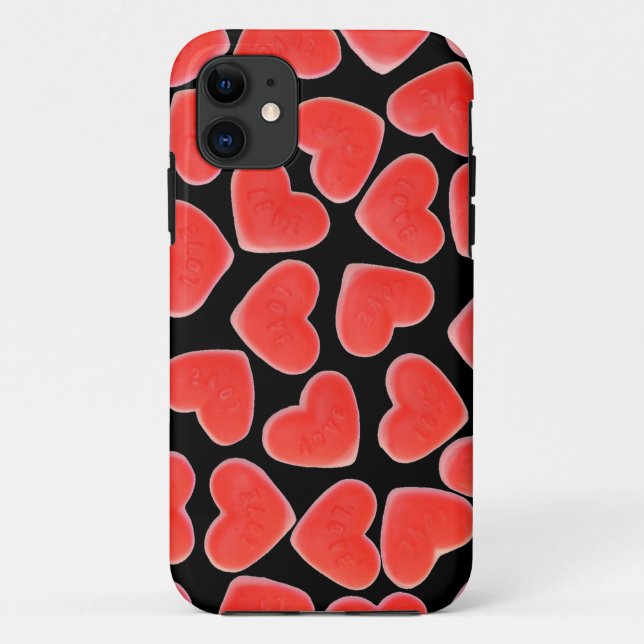 Sweet Hearts Black iPhone case (Back)