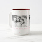 Sweet Hearts EDITABLE COLOR Custom Photo Mug