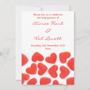 Sweet Hearts 'engagement party' invitation