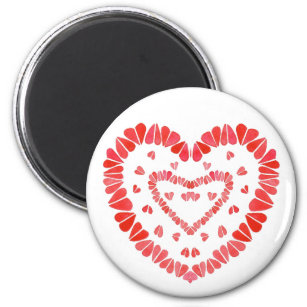SWEET HEARTS Round Magnet
