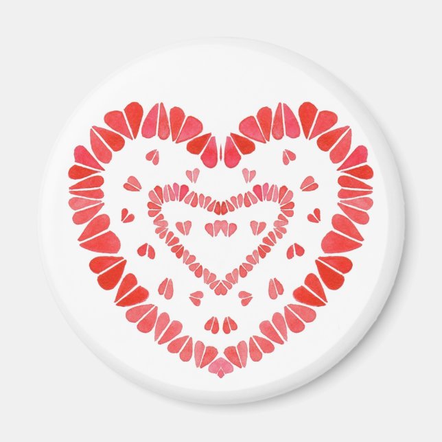 SWEET HEARTS Round Magnet (Front)