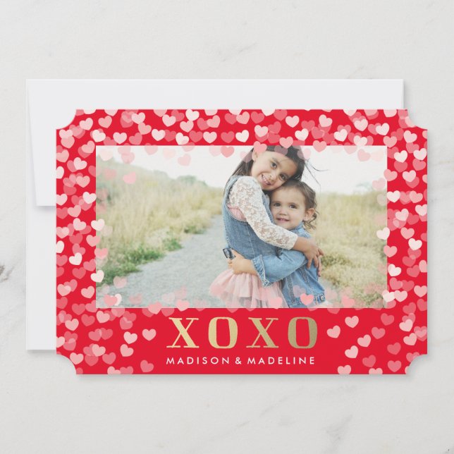 Sweet hearts | Valentine's Day Photo Card (Front)