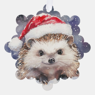 Sweet Hedgehog Paper Ornament Card