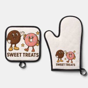 Sweet Heroes –Cookie & Doughnut’s Delicious Advent Oven Mitt & Pot Holder Set