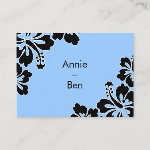 Sweet Hibiscus Wedding Directions Card