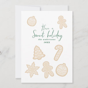 Sweet holiday gingerbread family Christmas