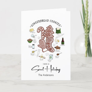 Sweet Holiday Gingerbread Holiday Card