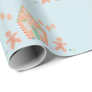 Sweet holiday gingerbread wrapping paper