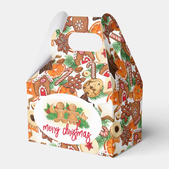 Sweet Holiday Treats  Favour Box (Front Side)