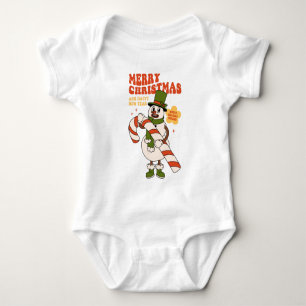Sweet Holiday Wishes - A Candy Cane Christmas Baby Bodysuit