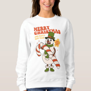 Sweet Holiday Wishes - A Candy Cane Christmas Sweatshirt