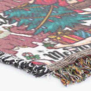Sweet Holiday Wishes - cute merry christmas Throw Blanket