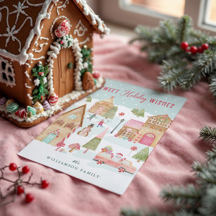 Sweet Holiday Wishes Gingerbread Candy Town
