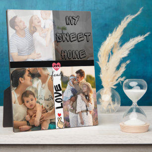 Sweet Home 3 in 1 Photo Collage 5x7 with Easel Plaque