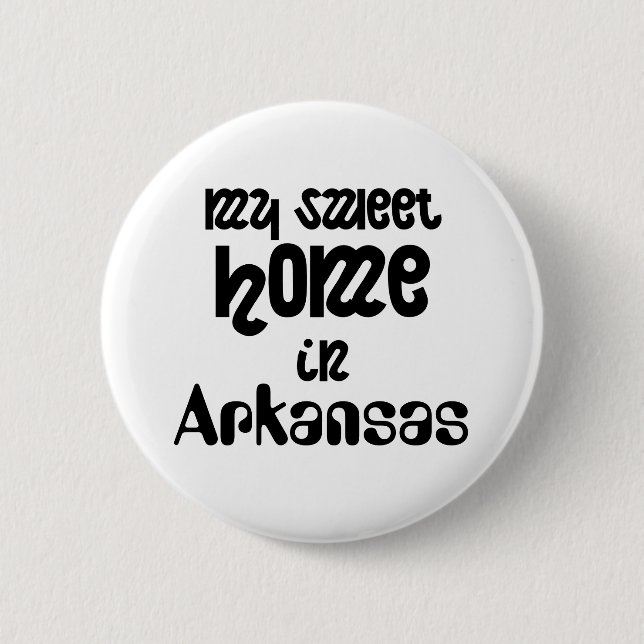 Sweet home 6 cm round badge (Front)