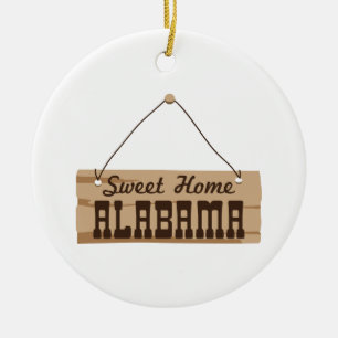 Sweet Home Alabama Ceramic Tree Decoration