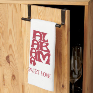 Sweet Home Alabama Crimson Tea Towel
