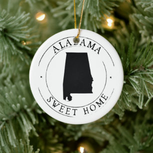 Sweet Home Alabama State Ornament