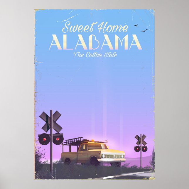 "Sweet home" Alabama Travel poster (Front)