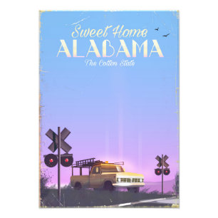 "Sweet home" Alabama Travel poster