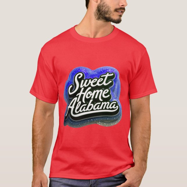 Sweet Home Alabama USA America Quote T-Shirt (Front)