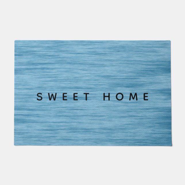 Sweet Home Blue Doormat | doormat (Front)