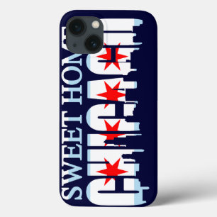 Sweet Home Chicago Flag Skyline iPhone 13 Case