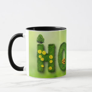 Sweet Home Green Grass Flower Leaf Flower Snow Sun Mug