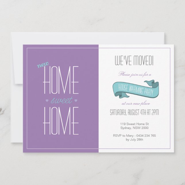 Sweet Home House Warming Party Invitation (Front)
