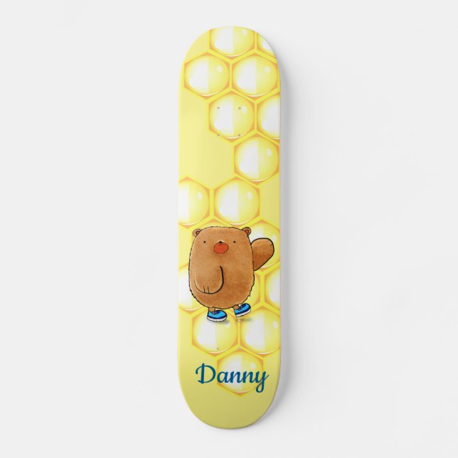 Sweet Honey Bear Skateboard (Front)