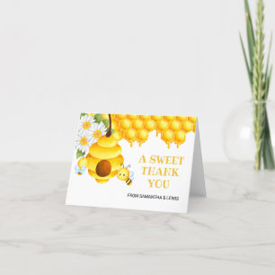Sweet Honey Bee Thank You Card