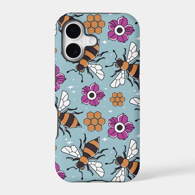 Sweet Honey Bees Pattern (Back)