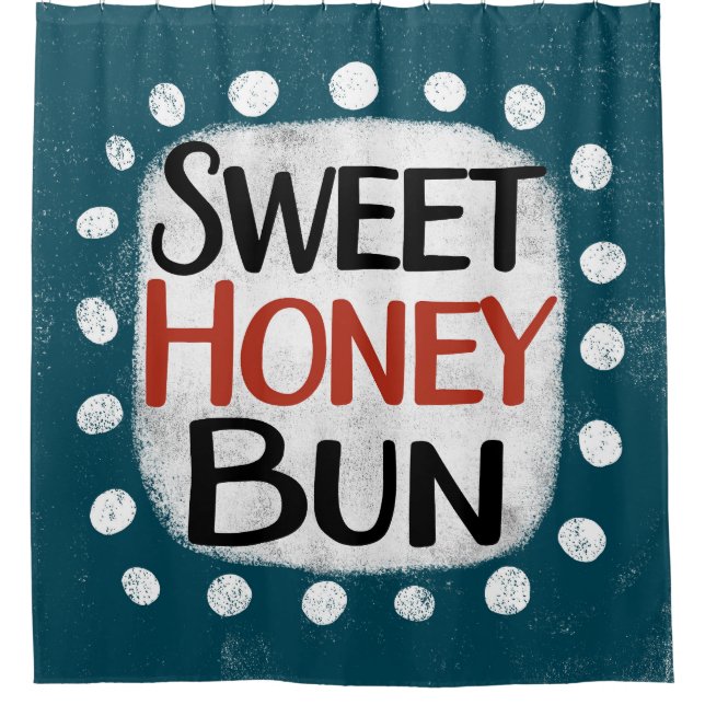 Sweet Honey Bun Shower Curtain (Front)