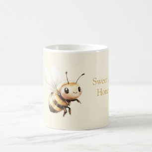 Sweet Honey Cute Happy Bee Coffee Mug