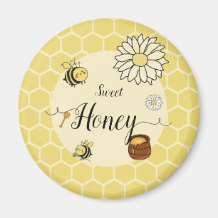 Sweet Honey Cute Little Bee Magnet