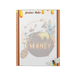 Sweet Honeybee Baby Shower Notepad