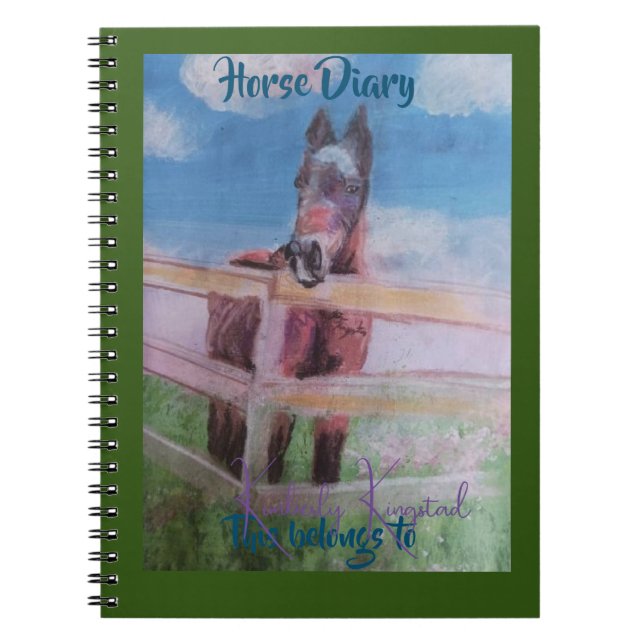 sweet horse diary notebook (Front)