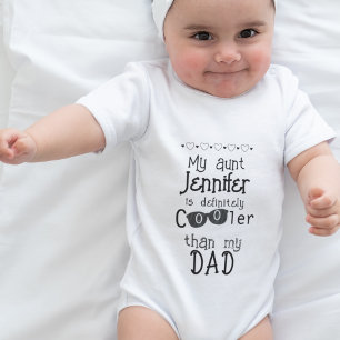 Sweet Humourous New Nephew Niece Gift From New Aun Baby Bodysuit