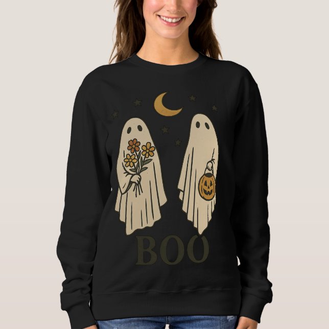 Sweet Hunter Ghost with BOO Sweatshirt (Front)
