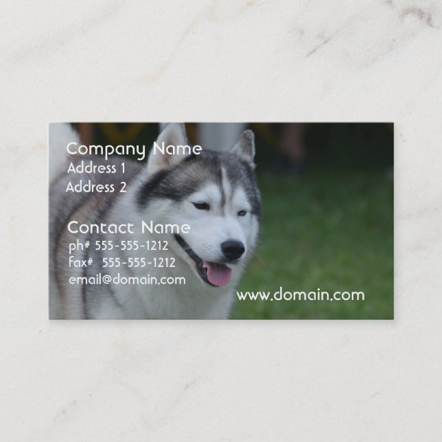 Sweet Husky Business Card (Front)