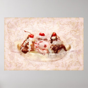 Sweet - Ice Cream - Banana split Poster
